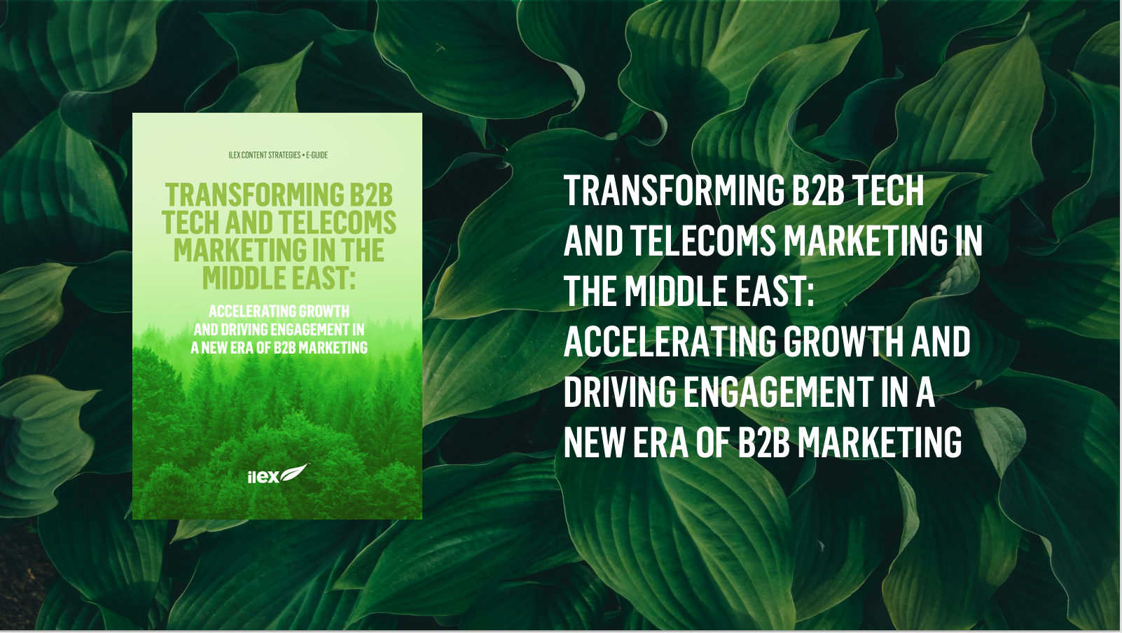 Transforming B2B Tech and Telecoms Marketing in the Middle East eGuide